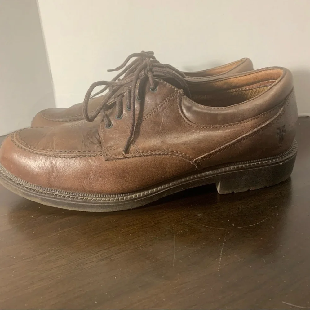 Frye Taylor Mens Brown Leather Lace Up Oxford Shoes